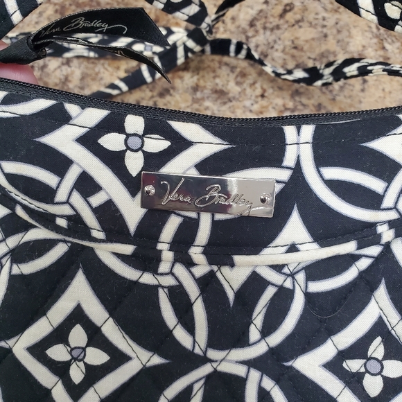 Vera Bradley Small Black Whit Concerto Crossbody - Picture 4 of 8